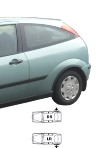 Copricerchio posteriore Ford Focus 98-04 Mk1 nero opaco sinistro destro ali nuovo set - Foto 1 di 5