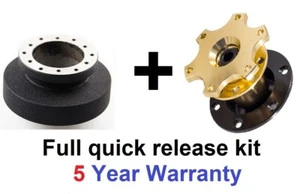 SNAP OFF QUICK RELEASE STEERING WHEEL BOSS KIT HUB ADAPTER FITS BMW Z3 E36 M3 - Picture 1 of 5