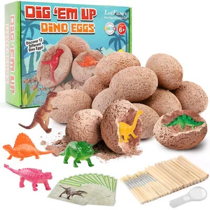 Dinosaur Eggs Excavation Dig Kit Toys for Kids Science STEM Crafts Birthday Gift - Picture 1 of 10