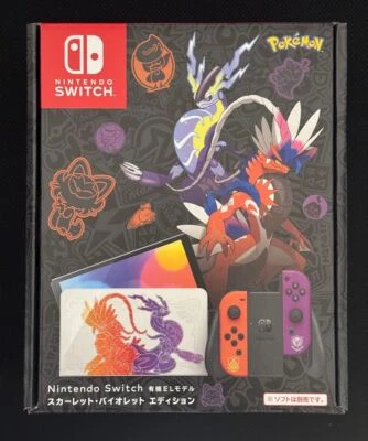 Nintendo Switch OLED Model Pokémon Scarlet and Violet Console with Pokemon Game - Image 1 of 4