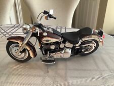 Franklin Mint Harley Davidson Maroon 1998 Fatboy Motorcycle Model
