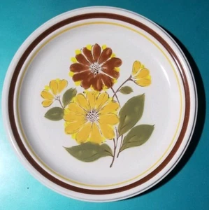 5- Dinner Plates 11" Deville Capri 300 Jon Paul Yellow Daisies Stoneware Japan - Picture 1 of 3