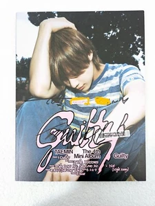 Álbum promocional firmado por culpable SHINee TAEMIN autografiado solo cuarto mini a [VENDEDOR DE EE. UU.] - Imagen 1 de 6