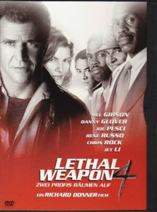 Lethal Weapon 4 Mel Gibson & Danny Glover (DVD) - Foto 1 di 2