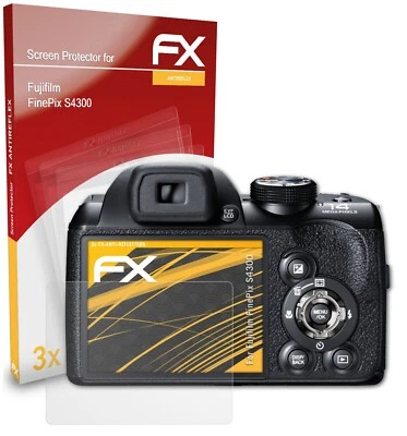 atFoliX 3x Film Protection d'écran pour Fujifilm FinePix S4300 mat&antichoc - Image 1 of 4