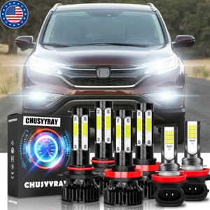 Para For Honda CR-V CRV 2015 2016 2017-2019 2020 Faro LED +Kit de luz antiniebla - Foto 1 di 12