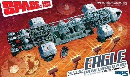 MPC SPACE 1999: 22″ EAGLE W/CARGO POD 1:48 SCALE MODEL KIT - Image 1 of 1