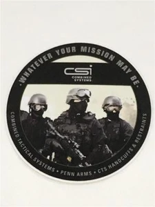 CSI Combined Systems Penn Arms FACTORY NEW DECAL STICKER Law Enforcement - Picture 1 of 1