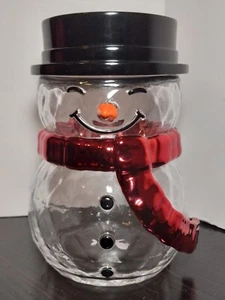 Nuevo Bath & Body Works SNOWMAN Portavelas Pedestal Navidad 1 Mecha Vidrio 2021 - Imagen 1 de 21
