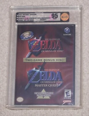 Zelda Ocarina of Time & Master Quest, New Sealed! VGA 95 Nintendo GameCube - Image 1 of 2
