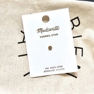 NEW Madewell Women's 14K Gold Vermeil Single Circle Stud Earring One Size - Bild 1 von 4