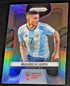 2018 Prizm World Cup Mauro Icardi SILVER Prizms Refractor Parallel Base