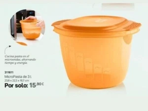 Micropasta TUPPERWARE - Pasta - Verduras - Cereales - Patatas - Cocina Vapor - Imagen 1 de 1