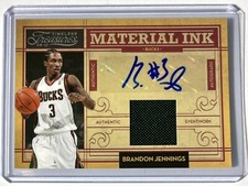 Brandon Jennings ROOKIE AUTO RC 2009-10 Timeless Treasures Material Ink /100🔥🔥