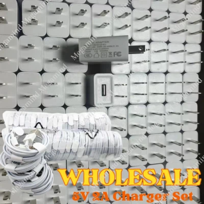 Fast Charger For iPhone 6 7 8 11 12 13 14 USB A Wall Charger Adapter Cable Lot - Image 1 of 4