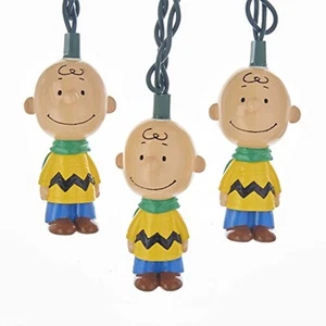 Peanuts Charlie Brown Light Set 10 Lights PN9181 New - Picture 1 of 7