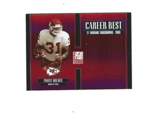 2005 Donruss Elite Career Best Red #CB37 Priest Holmes /1000  KC CHIEFS - Picture 1 of 2