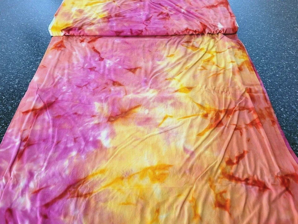 26" Tie Dye Unbranded Yellow Pink Orange Coral - Image 1 of 3