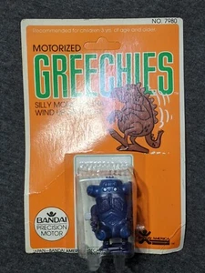 BANDAI AMERICA Motorized GREECHIES (Blue) Silly Monster WIND UP and Walk NO 7980 - Picture 1 of 4