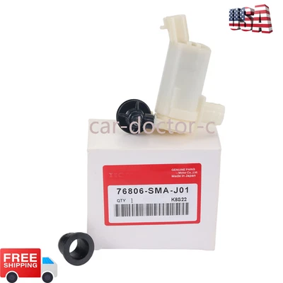 OEM Windshield Wiper Washer Fluid Pump Front Rear 76806-SMA-J01 For Honda CR-V - Image 1 of 4