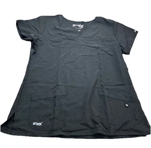 Grey’s Anatomy by Barco Scrub Top Women’s XL Black V-Neck Nursing Medical Unifor - Picture 1 of 6