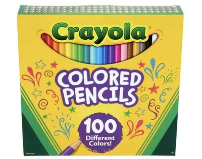 JUEGO DE LÁPICES DE COLORES CRAYOLA 100 ct 69-8100 nuevos en la caja envío gratuito Foto 1 de 2