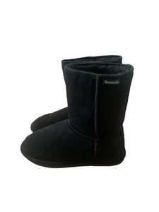 Bearpaw Eva Botas de Invierno Cortas Negras Gamuza Piel de Oveja Forradas en Lana Para Mujer 10 - Imagen 1 de 12