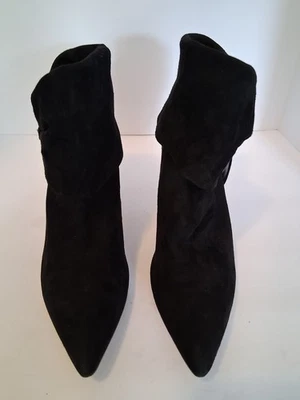 Calvin Klein Bethany Black Faux Suede Convertible Ankle Booties, 9.5 - Image 1 of 4