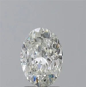 Oval Cut 1.50 Carat Cert. IGI Natural Mined Diamond Loose H color SI2 clarity - Picture 1 of 2
