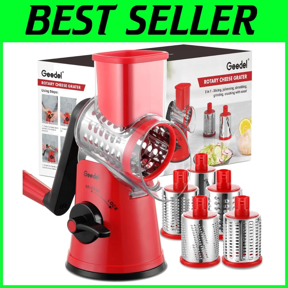 Trituradora de queso multiusos con mango - Cortadora de verduras Foto 1 de 4