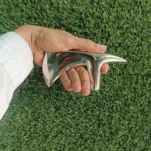 Bastón de madera con mango de cabeza de hacha de aluminio victoriano de diseño para regalo - Imagen 1 de 4