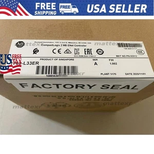 Allen-Bradley AB 1769-L33ER / A CompactLogix 2MB Enet Controller US Free Tax - Picture 1 of 4