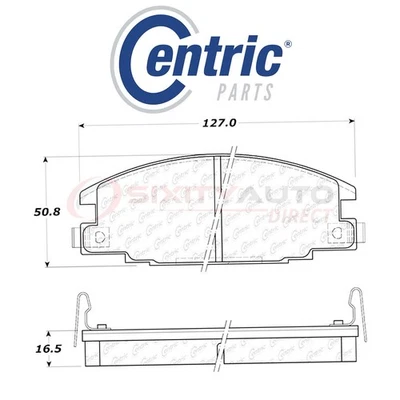 Centric C-TEK Metallic Disc Brake Pads for 1997-2005 Chevrolet LUV 2.2L 2.3L ly Foto 1 de 4