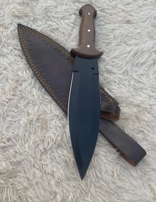 Cuchillo Smatchet hecho a mano personalizado 1095 acero de alto carbono espiga completa hoja fija Foto 1 de 4