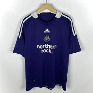 Vintage Adidas New Castle United Home Soccer Jersey T Shirt 2008 Purple Size L - Picture 1 of 21