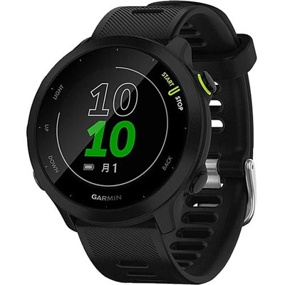 GARMIN ForeAthlete 55 Black 42mm Silicone Band GPS Running Watch 010-02562-40 - Image 1 of 4