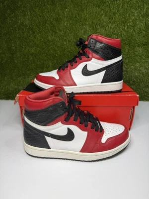 Zapatillas Air Jordan 1 Satén Rojo Serpiente Retro Talla Alta 7 Mujer (5.5y) CD0461-601 Foto 1 de 4