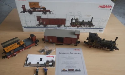 ABSOLUT TOP: MÄRKLIN Spur 1 Jubiläumsszug SET 5501! KPEV EP. II! Mit Zertifikat! - Bild 1 von 4