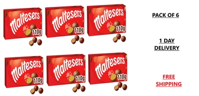 MALTESERS 110g x 6 Chocolate Boxes | UK Free And Fast Dispatch - Image 1 of 4