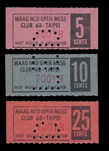 i-010794 USA 5, 10, 25 Cents 1950-70. 3 pcs. UNC - Picture 1 of 2