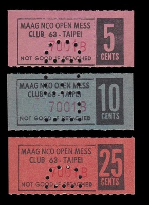 i-010794 USA 5, 10, 25 Cents 1950-70. 3 pcs. UNC - Image 1 of 2