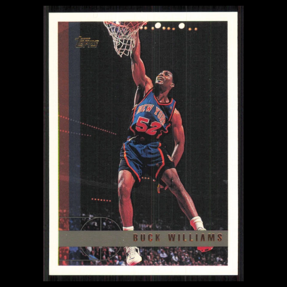 Tarjeta de baloncesto Buck Williams #81 1997 Topps New York Knicks NBA casi nueva Foto 1 de 3