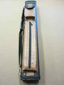 Estuche para tacos de billar 3x5 negro/marrón textura de cocodrilo - Imagen 1 de 6