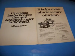 IBM Displaywriter System Original Print Ad from Magazine Vintage 1981 - Picture 1 of 2