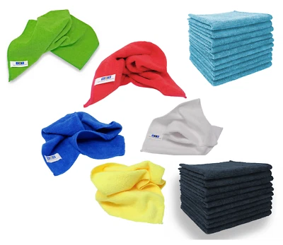 SBS® Microfasertücher 40x40cm 30x30cm Mikrofasertuch Reinigungstuch Putztuch - Bild 1 von 3