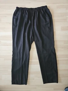 Components Black Elastic Waistband Dress Pants Women's Size 16W, Black - Picture 1 of 3