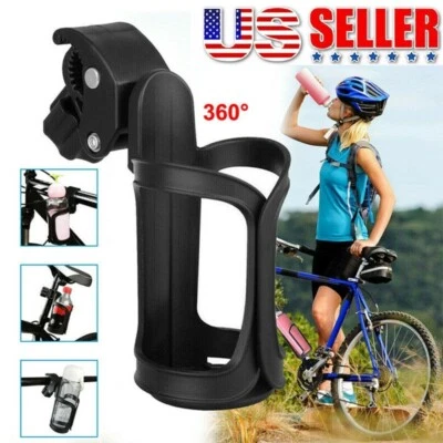 Bike Cup Holder Cycling Beverage Water Bottle Cage Mount Drink Bicycle Handlebar - Image 1 of 4