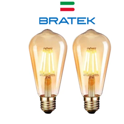 LAMPADINE LED E27 FILAMENTO VINTAGE RETRO LAMPADINA LAMPADE LUCE CALDA 6W VETRO - Immagine 1 di 4