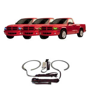 Kit de halo de faros RGB multicolor CHS para Dodge Dakota 97-04 - Imagen 1 de 5