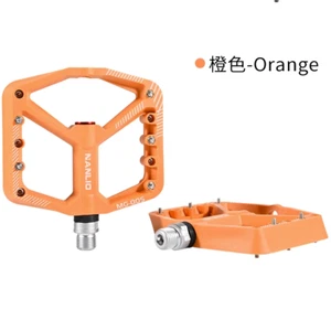 Nylon Bicycle Mountain Road Bike Pedals 9/16'' DU Bearing MTB Lightweight Pedals - Picture 1 of 10